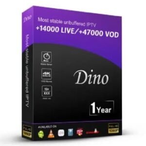 Abonnement Dino iptv Chaines & Vods (12 mois)