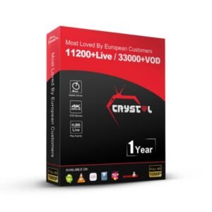 Crystal ott iptv 12 mois Chaines & Vods