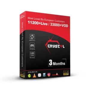 Abonnement iptv Crystal ott 3 mois Chaines & Vods